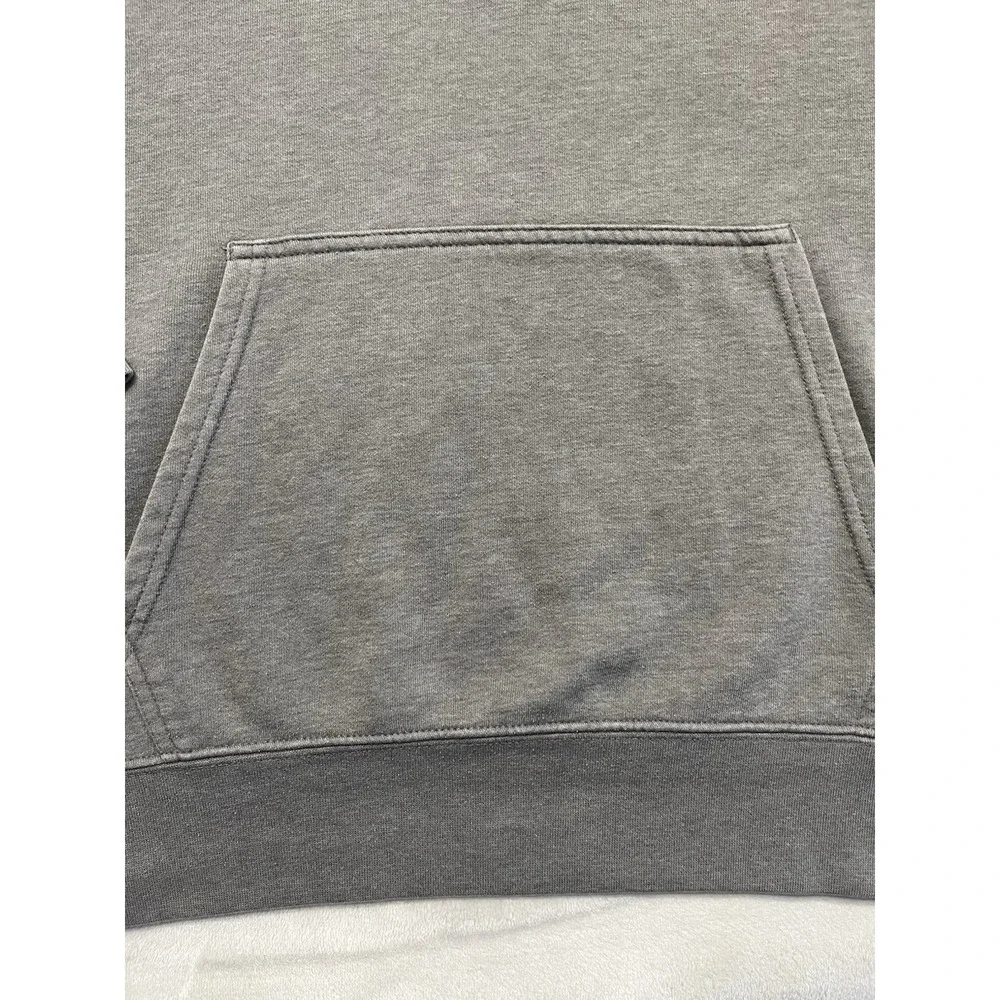 The North Face Hooded Men XL Gray Fleece Graphic Box Logo Sweatshirt Outdoor